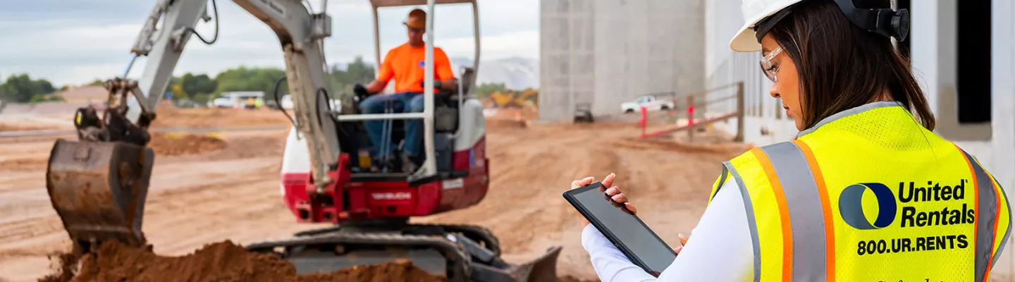 Chantier de construction United Rentals