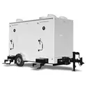 Satellite restroom trailer