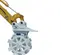 Roue de compactage pour excavatrice Furukawa gris