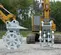 Roue de compactage pour excavatrice Furukawa gris