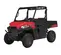 VUTT Polaris Ranger rouge et noir, à 2 places