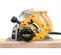 Scie circulaire DEWALT jaune, grise et noire, 18,4 cm, électrique