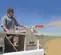 Souffleuse à paille FINNCORP beige, essence, 7 tonnes