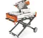 Scie à carrelage ou scie à maçonnerie HUSQVARNA orange, blanche et noire, 36,6 cm, essence ou électrique