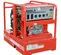 Génératrice portative MULTIQUIP rouge et gris de 9 600 à 9 900 W, essence