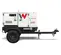 Génératrice remorquable de 20 à 25 kW WACKER blanche et noire, diesel de niveau 4