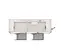9 x 2,5 m Remorque de bureau, 2 bureaux
