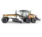 Orange and gray CASE 195-205 HP Motor Grader, 14 ft. lame