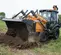 Orange and black CASE 90-105 HP Backhoe Loader, 14-16 ft. profondeur de creusement, Extendahoe