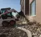 Chargeuse à direction à glissement BOBCAT blanche, noire et orange 270 à 385 kg