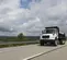 Camion-benne Freightliner blanc et noir