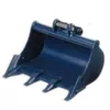 Godet noir à dents de 61 cm pour mini-excavatrice