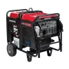 Génératrice portative de 10 000 à 11 900 W HONDA rouge et noire, essence