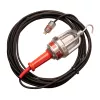 Lampe portative avec cordon Worksite rouge et argent, 110 V, antidéflagrante, électrique