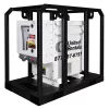 Transformateur abaisseur de 75 kVA blanc et noir, 480 V/208 V