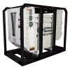 Transformateur abaisseur de 500 kVA blanc et noir, 600 V à 208/120