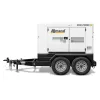 Génératrice remorquable de 24 à 30 kW ALLMANDBR blanche et noire, diesel