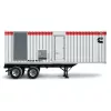 Génératrice remorquable CUMMINS blanche, noire et rouge, 800 à 1 000 kW, diesel