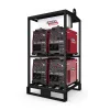 Soudeuse LINCOLN noire et rouge, 350 A, 4 emplacements, plusieurs opérateurs