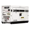 Génératrice remorquable MULTIQUIP blanche de 11 à 22 kW, diesel de niveau 4