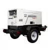 Soudeuse à l’arc double opérateur MULITIQUIP blanche et noire, 400 A, diesel