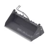 Godet 4-en-1 de 213,4 cm pour chargeuse à direction à glissement PALADIN noir