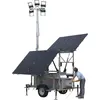 Gray PROGERSS HELIOS 560-800W Towable LED Light Tower, 1,400-1,600W Hybrid Solar