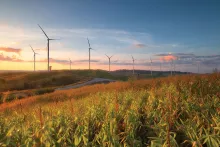 Image d’un héros de l’environnement – moulins à vent