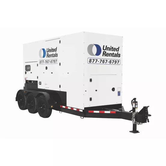 Groupe électrogène remorquable 250 kW blanc