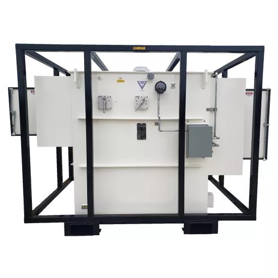 Transformateur abaisseur de 2 500 kVA Vantran blanc