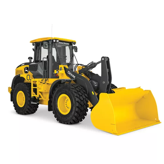 Chargeuse à pneus John Deere jaune