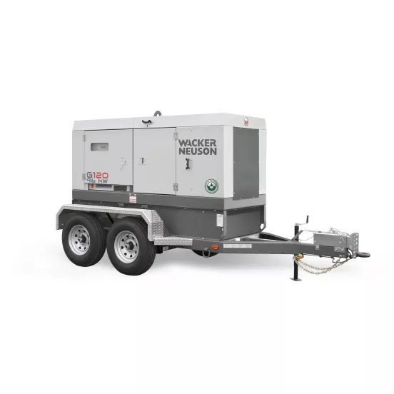 Génératrice remorquable de 106 kW WACKER grise, diesel