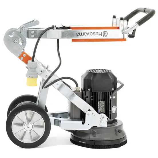Rectifieuse à béton électrique à conducteur accompagnant Husqvarna blanche