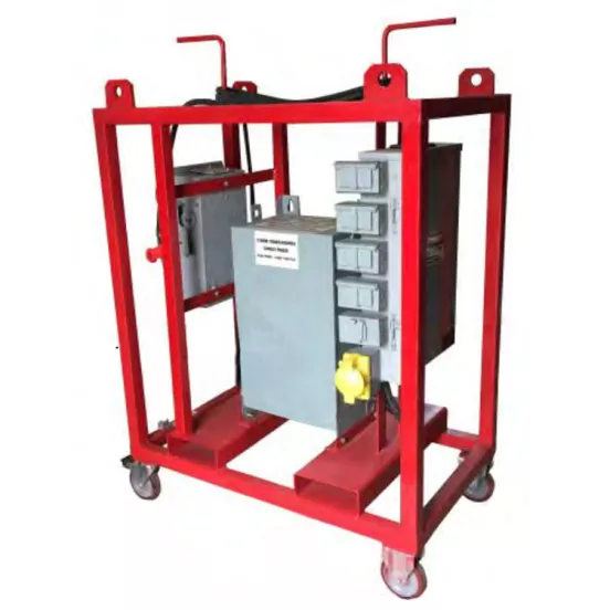 Transformateur abaisseur de chantier rouge