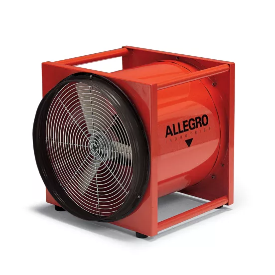 Souffleuse portative ALLEGRO rouge et noire, 51 cm Ventilateur axial, 115 à 230 V, électrique, antidéflagrant