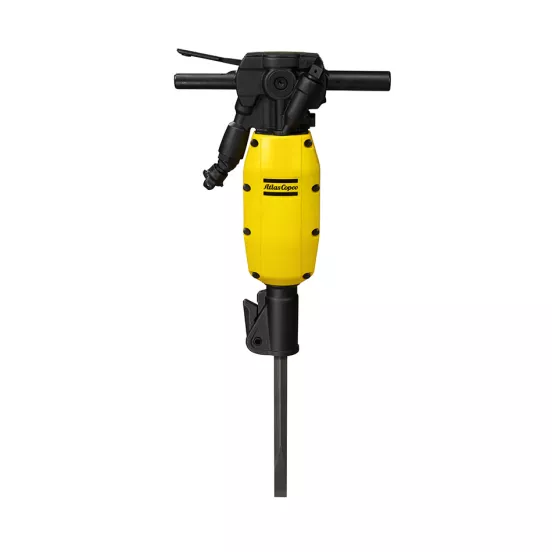 Brise-asphalte pneumatique ATLASCOPCO jaune et noir, classe 16 kg