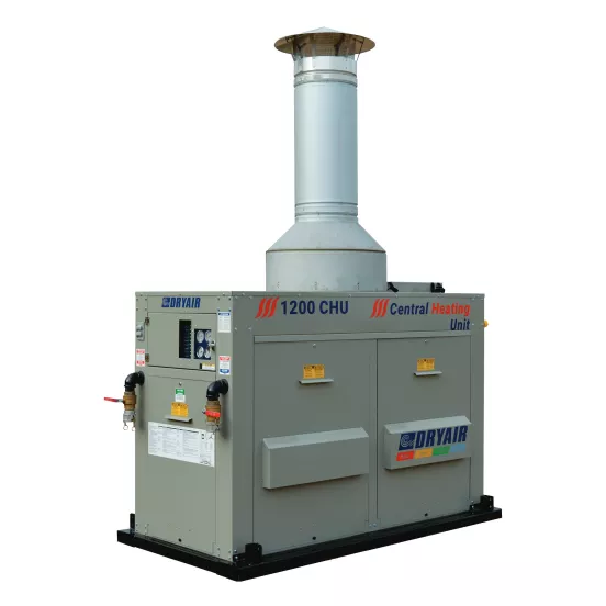 Radiateur hydronique DryAir gris, 1 200 000 BTU, bicarburant propane/gaz naturel