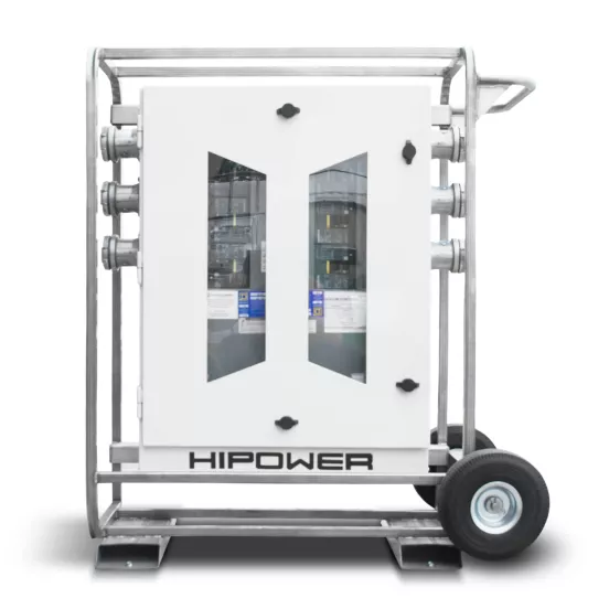 Tableau de distribution de puissance de 600 A I-Line HIPOWER blanc et argent