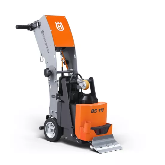Grattoir de plancher à conducteur accompagnant HUSQVARNA orange et gris, 110 V, électrique
