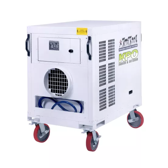 Climatiseur portatif avec chauffage blanc KWIKOOL, 5 tonnes de chaleur, 60 000 BTU, 480 V, électrique