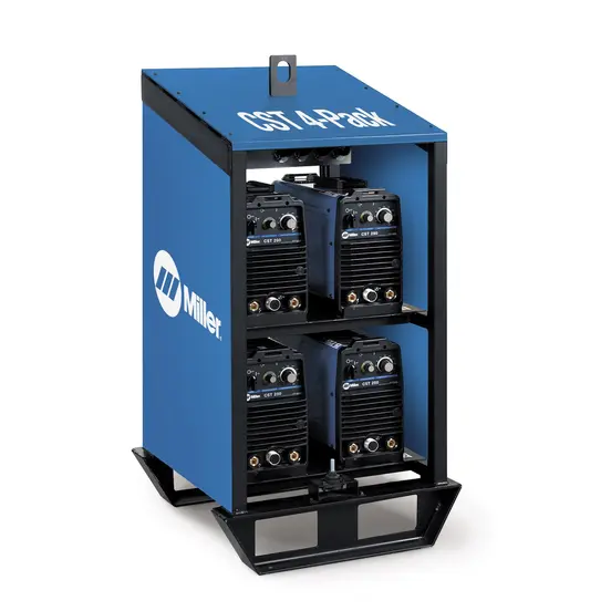 Support à soudeuse MILLERELEC bleu et noir, 450 A, 4 emplacements