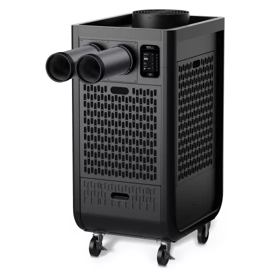 Climatiseur portatif DENSO noir de 1 tonne, 13 200 BTU, 115 V, électrique
