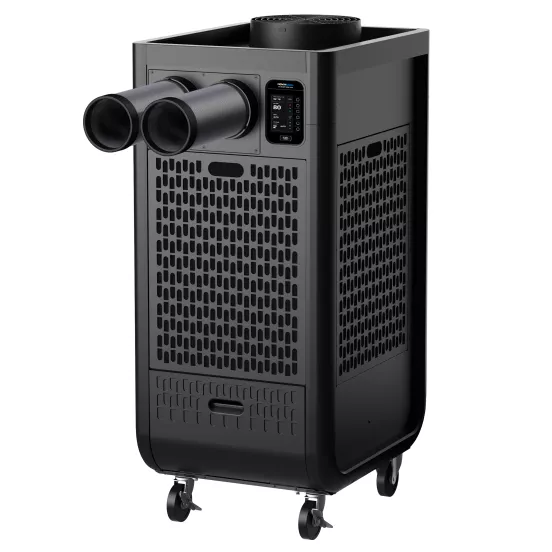Climatiseur portatif DENSO noir, 1,5 tonne de chaleur, 18 000 BTU, 115 V